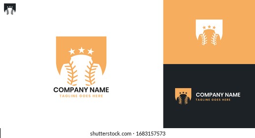 Baseball Logo - All elements on this template are editable with vector software