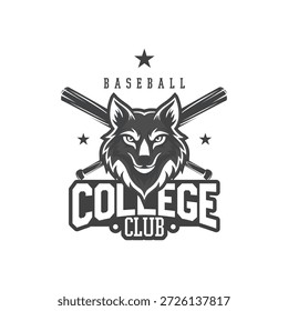 Baseball-Logo-Abzeichen, einfacher Vektor