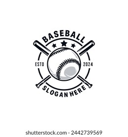 Baseball logo design. Baseball emblem and design badge