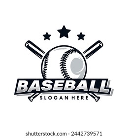 Baseball logo design. Baseball emblem and design badge