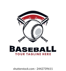 Baseball logo design. Baseball emblem and design badge