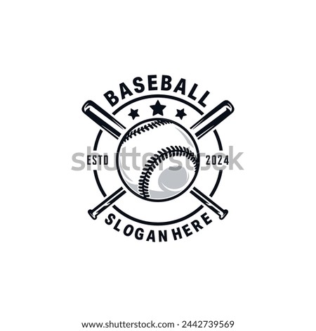 Baseball logo design. Baseball emblem and design badge