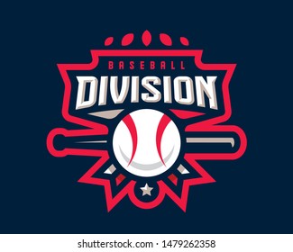 Baseball logo design, emblem tournament template editable for your design.