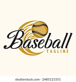 baseball logo design. baseball icon, perfect for baseball team or club