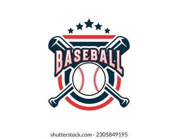 Baseball logo design. Baseball Softball Team Club Academy Championship Logo Template Vector