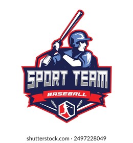 Baseball Logo Design. Sports Baseball Logo Design Vector