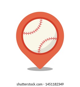 baseball logo design. symbol. location symbol.