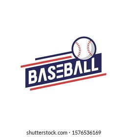 Baseball logo design, baseball symbol - vector