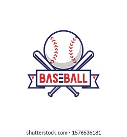 Baseball logo design, baseball symbol - vector