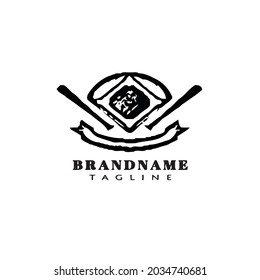 baseball logo design template icon modern illustration