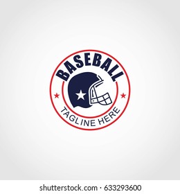 Baseball Logo Design Template. Vector Illustration