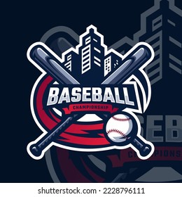 Baseball logo design, Baseball tournament logo sport for your propesional team