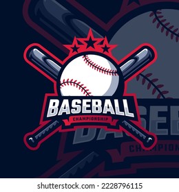 Baseball logo design, Baseball tournament logo sport for your propesional team