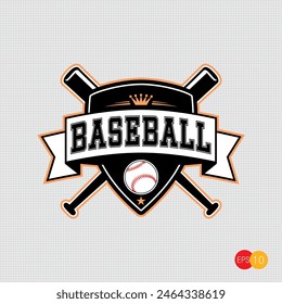 Diseño del logotipo del béisbol, deporte del logotipo del torneo de béisbol para su equipo