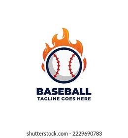 Baseball logo design vector illustration