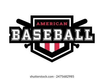 Baseball logo, emblem Vector illustration