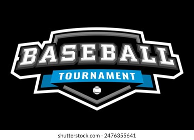 Baseball logo, emblem. Vector illustration.