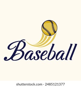 logotipo de béisbol. estilo emblemático. perfecto para el club de béisbol