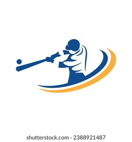 Baseball logo icon design illustration