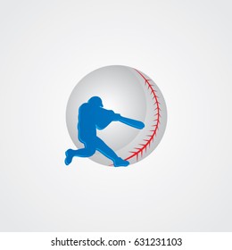 baseball logo, icon  people