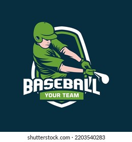 Baseball logo isolated. Baseball badge logo design template. Sport team identity icon, vector illustration