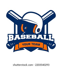 Baseball logo isolated. Baseball badge logo design template. Sport team identity icon, vector illustration