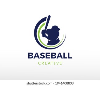 baseball logo shot ball logo sport creative logo symbol
