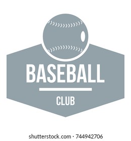 Baseball Logo. Simple Illustration Of Baseball Vector Logo For Web