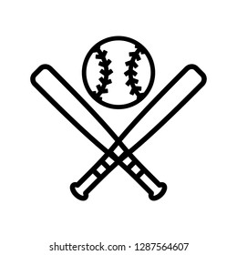 Baseball logo. Sport Icon. Tournament Symbol. Vector Eps 08.