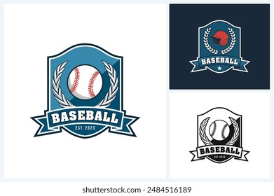 Baseball logo sport team identity vector illustration template, baseball logo design template, team emblem collection, baseball tournament logo design vector illustration