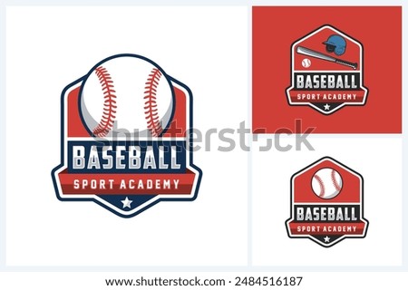 Baseball logo sport team identity vector illustration template, baseball logo design template, team emblem collection, baseball tournament logo design vector illustration