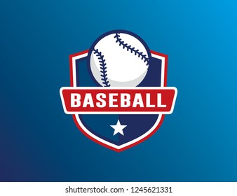 Baseball logo template