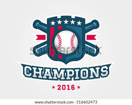 baseball logo template sports team のベクター画像素材 ロイヤリティ