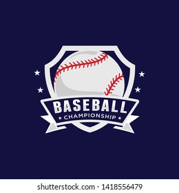 Baseball logo template vector illustration