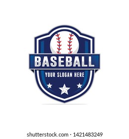 Baseball logo template vector illustration