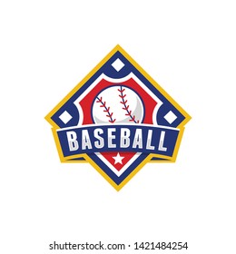 Baseball logo template vector illustration