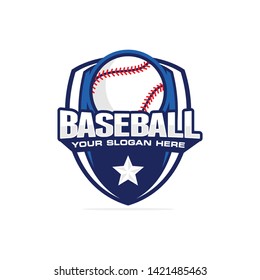 Baseball logo template vector illustration