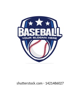 Baseball logo template vector illustration