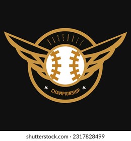 	
Baseball logo template vector illustration