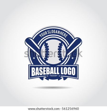 baseball logo template vector illustrator eps 10 stock vector