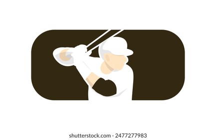 Baseball logo vector, baseball badge rectangle,sport logo,team identity,vector illustration. suitable for use as a sports club or community logo