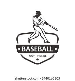 Baseball logo vector, baseball badge,sport logo,team identity,vector illustration. suitable for use as a sports club or community logo