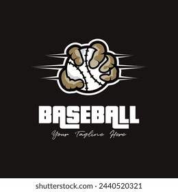 Baseball logo vector, baseball badge,sport logo,team identity,vector illustration. suitable for use as a sports club or community logo