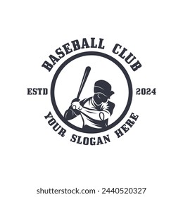 Baseball logo vector, baseball badge,sport logo,team identity,vector illustration. suitable for use as a sports club or community logo