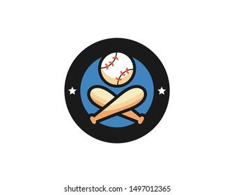 Baseball logo vector design. baseball logo line art vector. baseball logo symbol design