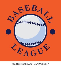 baseball logo vector design with simple and modern shape