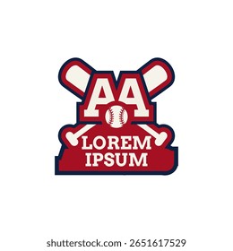 Logotipo de béisbol Vector Moderno Minimalista
