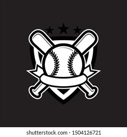 Baseball Logo Vector Which Can Be Stock Vector (Royalty Free ...