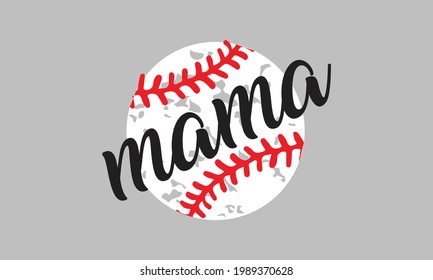 Baseball Mama - Baseball Mom Vector and Clip Art