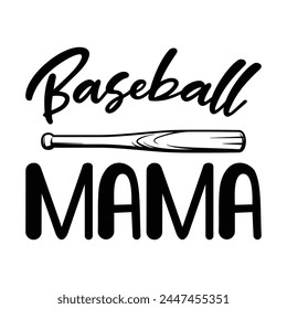 Baseball mama vector design for sale